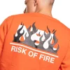 BLUZA BEZ KAPTURA RISK ORANGE