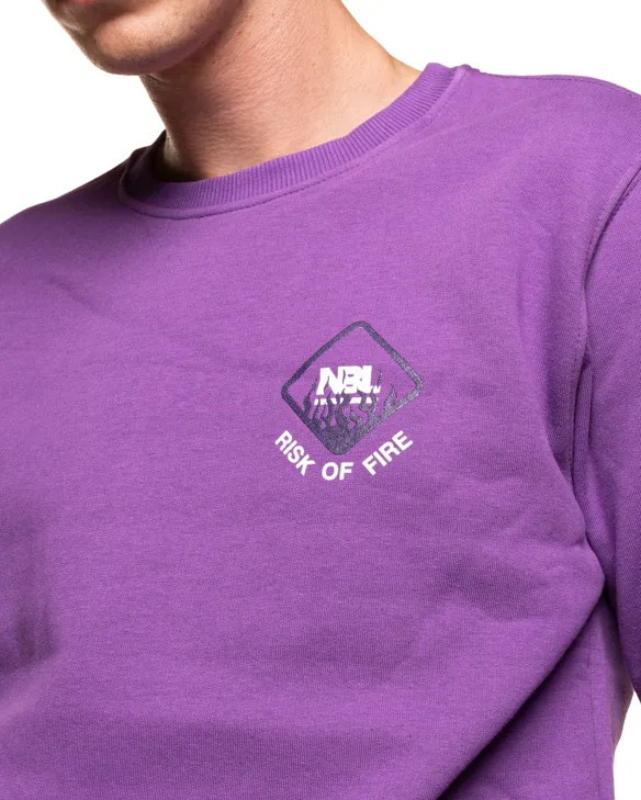 BLUZA BEZ KAPTURA RISK VIOLET