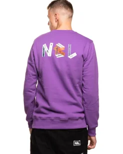 BLUZA BEZ KAPTURA STICKERS VIOLET