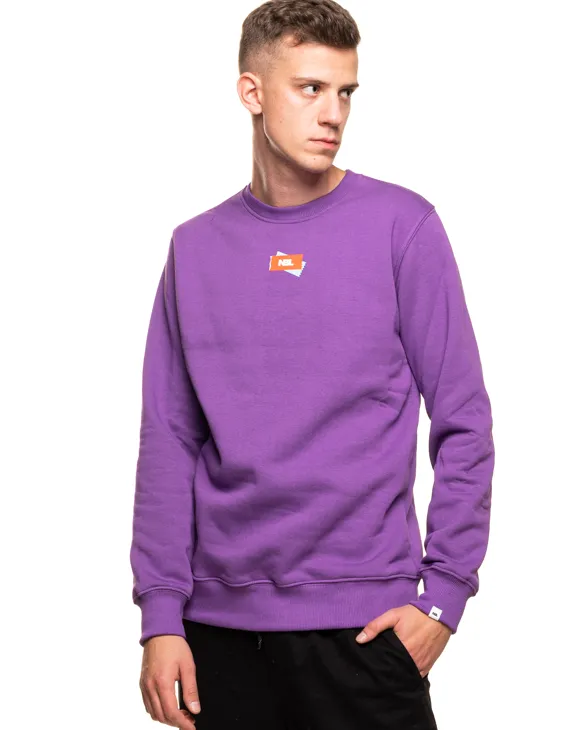BLUZA BEZ KAPTURA STICKERS VIOLET