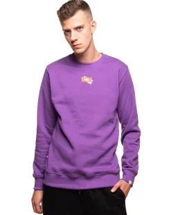 BLUZA BEZ KAPTURA STICKERS VIOLET