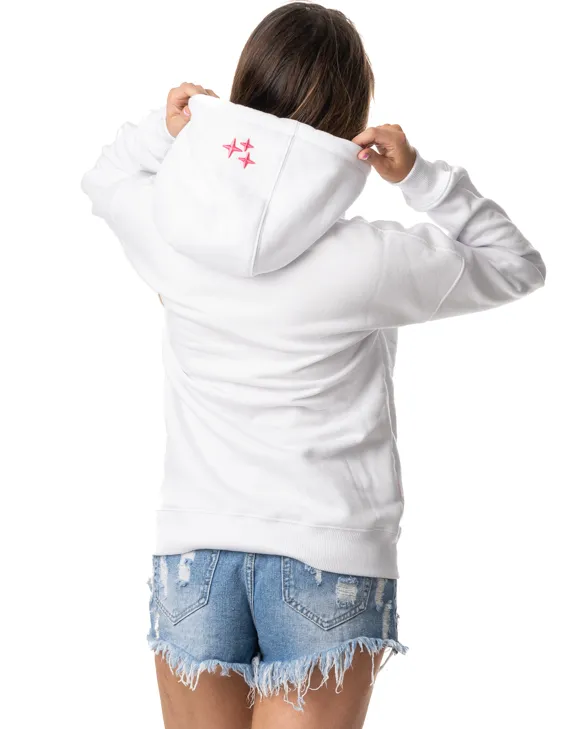 BLUZA Z KAPTUREM DAMSKA SWEET WHITE