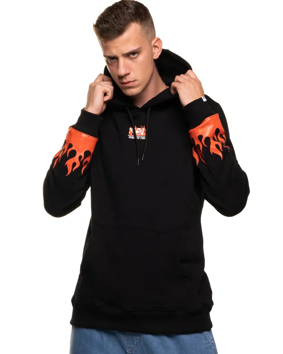 BLUZA Z KAPTUREM RISK BLACK