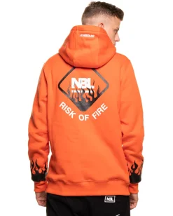 BLUZA Z KAPTUREM RISK ORANGE