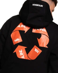 BLUZA Z KAPTUREM SIGN BLACK