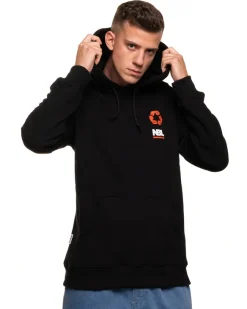 BLUZA Z KAPTUREM SIGN BLACK