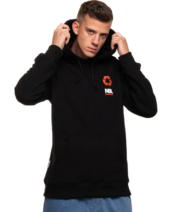 BLUZA Z KAPTUREM SIGN BLACK