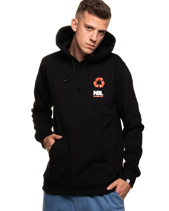 BLUZA Z KAPTUREM SIGN BLACK
