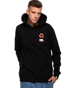BLUZA Z KAPTUREM SIGN BLACK