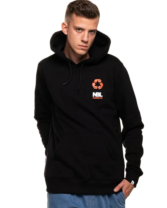 BLUZA Z KAPTUREM SIGN BLACK
