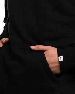 BLUZA Z KAPTUREM SIGN BLACK