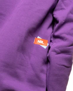 BLUZA Z KAPTUREM STICKERS VIOLET