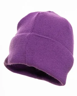CZAPKA ZIMOWA LOGO SMALL VIOLET