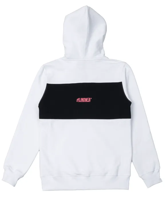 NBL X BLIND WEAR BLUZA Z KAPTUREM BWEA WHITE-BLACK