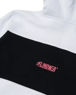NBL X BLIND WEAR BLUZA Z KAPTUREM BWEA WHITE-BLACK