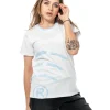 NBL X BLIND WEAR T-SHIRT DAMSKI WIFI WHITE-LIGHT BLUE