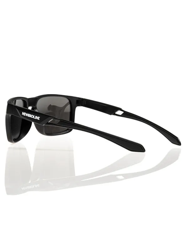 OKULARY ACE POLARIZED BLACK MAT SILVER MIRROR 01-132