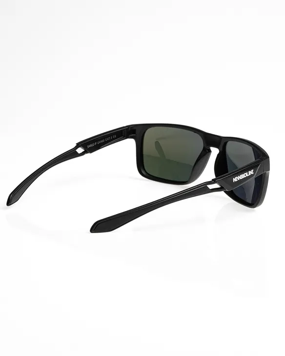 OKULARY ACE POLARIZED BLACK MAT RED MIRROR 01-135