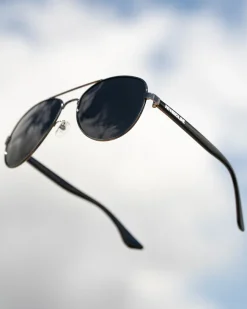 OKULARY AVIATOR POLARIZED BLACK GRAPHITE METAL 01-137