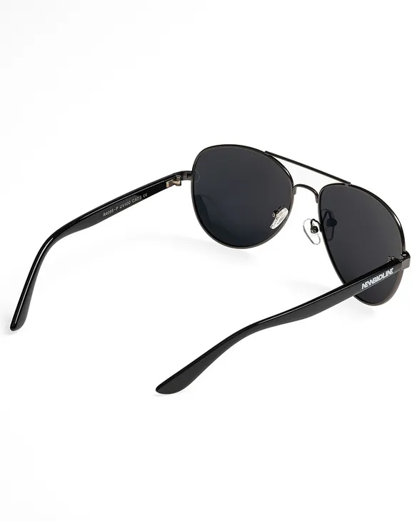OKULARY AVIATOR POLARIZED BLACK GRAPHITE METAL 01-137