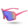 OKULARY BOLD PINK RUBBER GREEN MIRROR 01-90