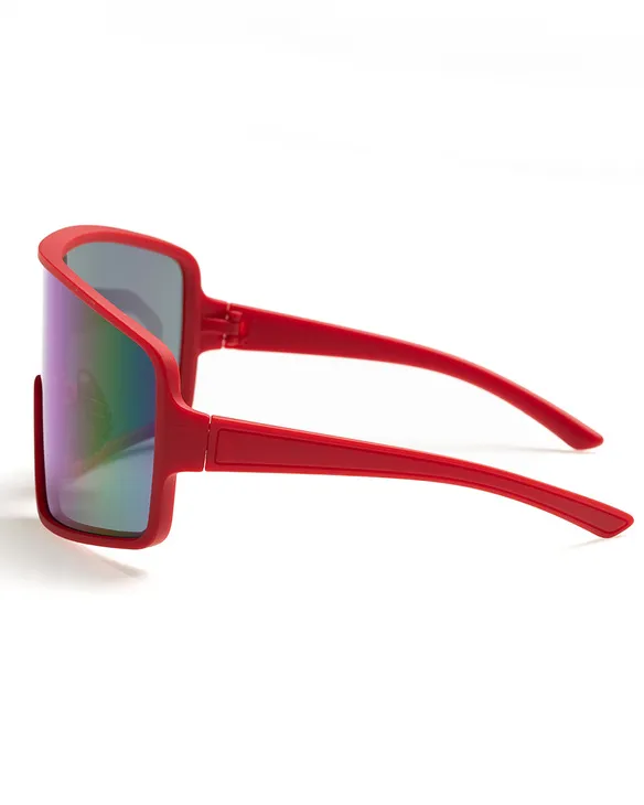 OKULARY BOLD RED RUBBER RED MIRROR 01-88
