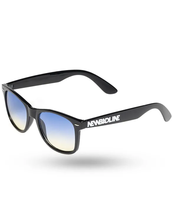 OKULARY CLASSIC BLACK FLASH BLUE / YELLOW 01-27