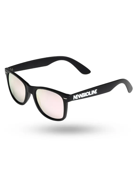 OKULARY CLASSIC BLACK MAT PINK MIRROR 01-05