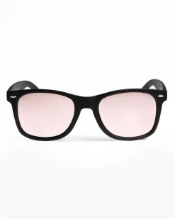 OKULARY CLASSIC BLACK MAT PINK MIRROR 01-05