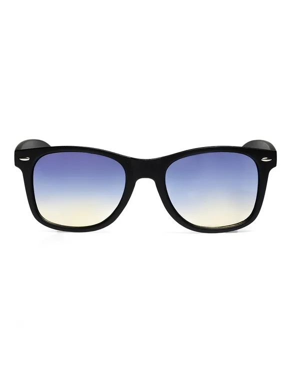 OKULARY CLASSIC BLACK MAT BLUE / YELLOW 01-28