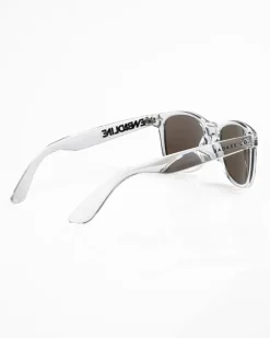 OKULARY CLASSIC CLEAR FLASH GREEN MIRROR 01-15