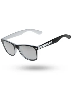 OKULARY CLASSIC INSIDE BLACK/WHITE MAT SILVER MIRROR 00-627