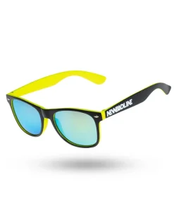 OKULARY CLASSIC INSIDE BLACK/NEON MAT YELLOW MIRROR 00-631