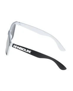 OKULARY CLASSIC INSIDE BLACK/WHITE MAT SILVER MIRROR 00-627