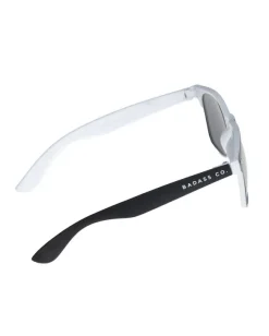 OKULARY CLASSIC INSIDE BLACK/WHITE MAT SILVER MIRROR 00-627