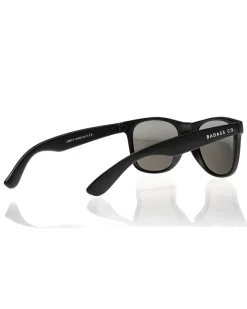 OKULARY CLASSIC POLARIZED BLACK MAT SILVER MIRROR 01-144