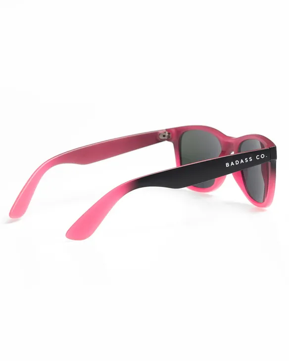 OKULARY CLASSIC TONAL BLACK / PINK MAT RED MIRROR 01-13