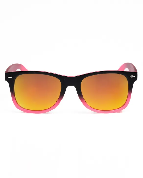 OKULARY CLASSIC TONAL BLACK / PINK MAT RED MIRROR 01-13