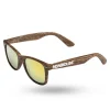 OKULARY CLASSIC WOOD BROWN MAT YELLOW MIRROR 01-42