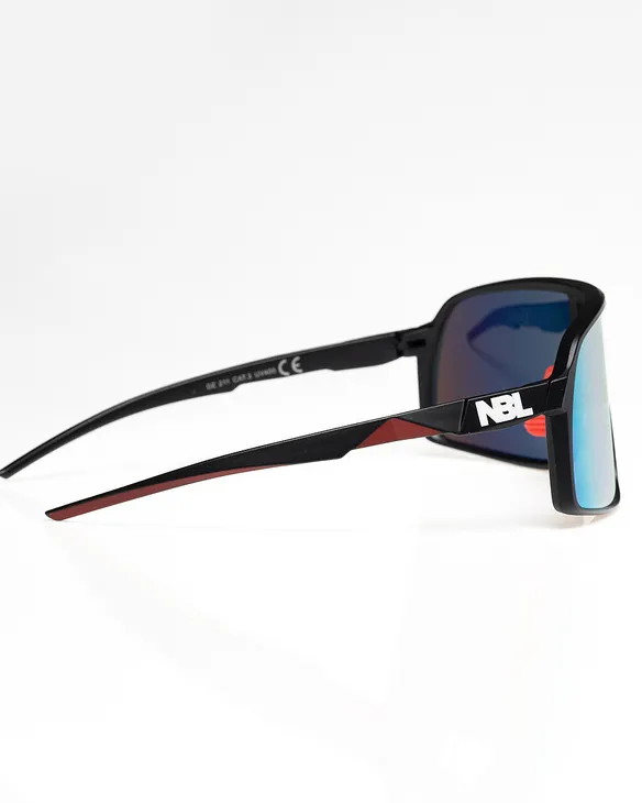 OKULARY GLIDE BLACK MAT RED MIRROR 01-97
