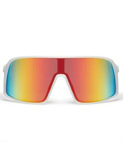OKULARY GLIDE WHITE MAT RED MIRROR 01-101