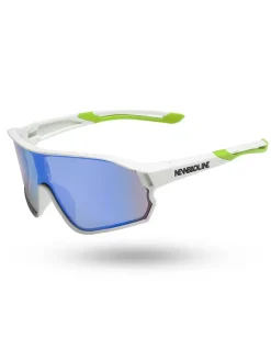 OKULARY GLIMPSE WHITE MAT GREEN MIRROR 01-92