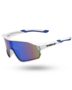OKULARY GLIMPSE WHITE MAT NAVY MIRROR 01-93