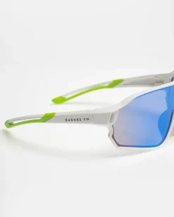 OKULARY GLIMPSE WHITE MAT GREEN MIRROR 01-92