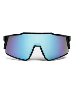 OKULARY GRIP BLACK FLASH BLUE MIRROR 01-113