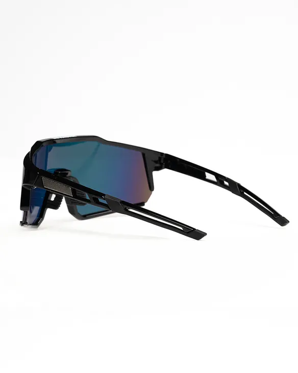 OKULARY GRIP BLACK FLASH RED MIRROR 01-110