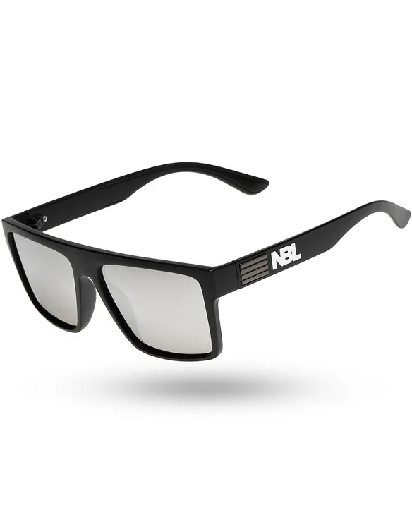 OKULARY GROOVY POLARIZED BLACK MAT SILVER MIRROR 01-150