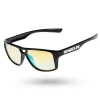 OKULARY HOLLOW BLACK FLASH YELLOW MIRROR 00-614