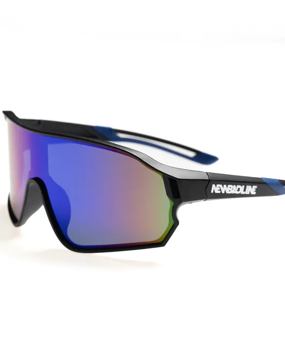 OKULARY HUSH BLACK MAT BLUE MIRROR 01-96