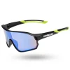 OKULARY HUSH BLACK MAT GREEN MIRROR 01-95